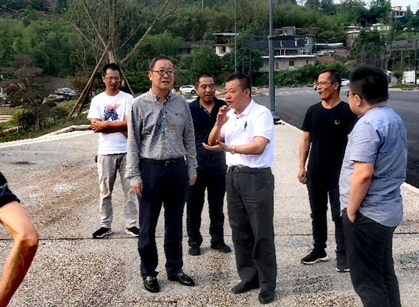 張常委率隊視察臥龍湖西區(qū)生態(tài)修復工程建設推進情況